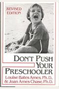 Don't Push Your Preschooler