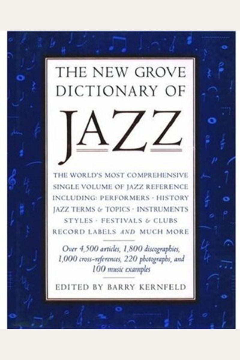Buy The New Grove Dictionary Of Jazz Book By Barry Kernfeld