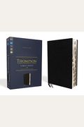 Niv, Thompson Chain-Reference Bible, Large Print, European Bonded Leather, Black, Thumb Indexed, Red Letter, Comfort Print