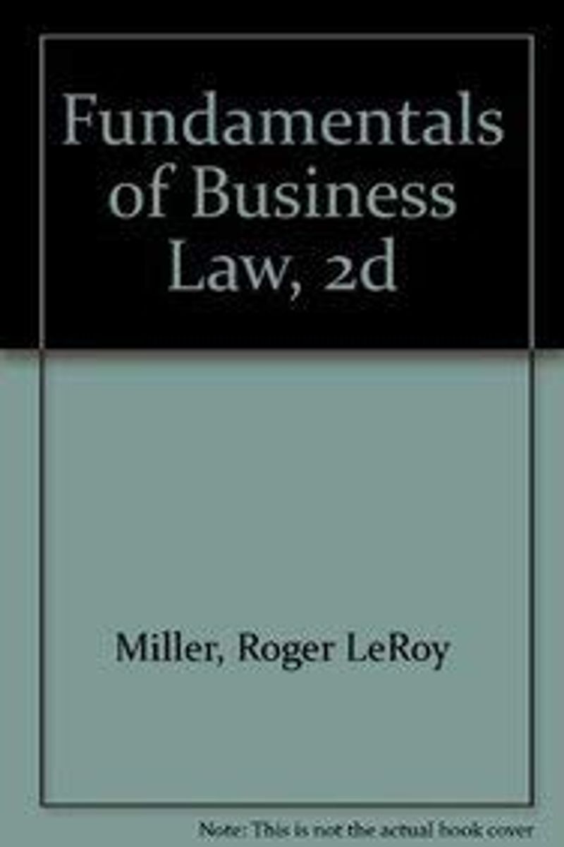 Fundamentals Of Business Law