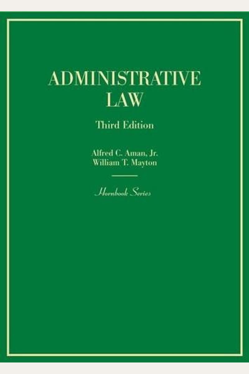 Buy Administrative Law (Hornbook) Book By Mamonova T Editor