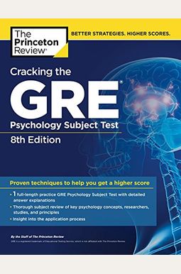 Cracking the GRE Psychology Subject Test, 8th Edition (Graduate School Test Preparation) Cracking the GRE Psychology Subject Test, 8th Edition (Graduate School Test Preparation)