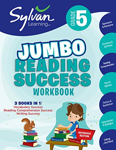 5th Grade Jumbo Reading Success Workbook: 3 Books in 1-- Vocabulary Success, Reading Comprehension Success, Writing Success; Activities, Exercises & T