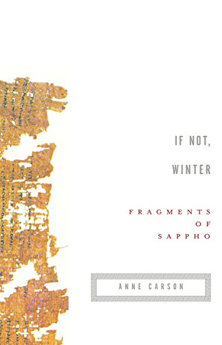 if not winter fragments of sappho