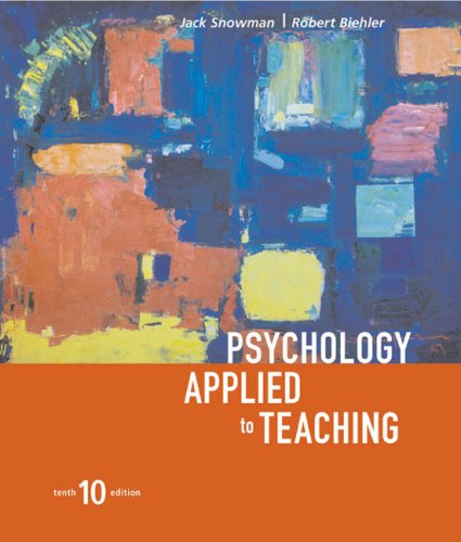 Buy Psychology Applied To Teaching Book By: Jack Snowman