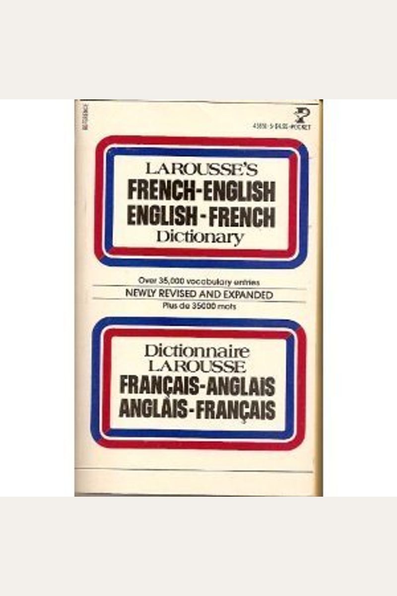 Buy Larousse's French English, EnglishFrench Dictionary (English and