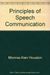 Principles Of Speech Communication