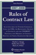 Rules Of Contract Law, 2007-08 Statutory Supplement