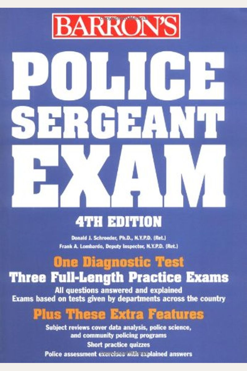 Police Sergeant Exam (Barron's Police Sergeant Examination)