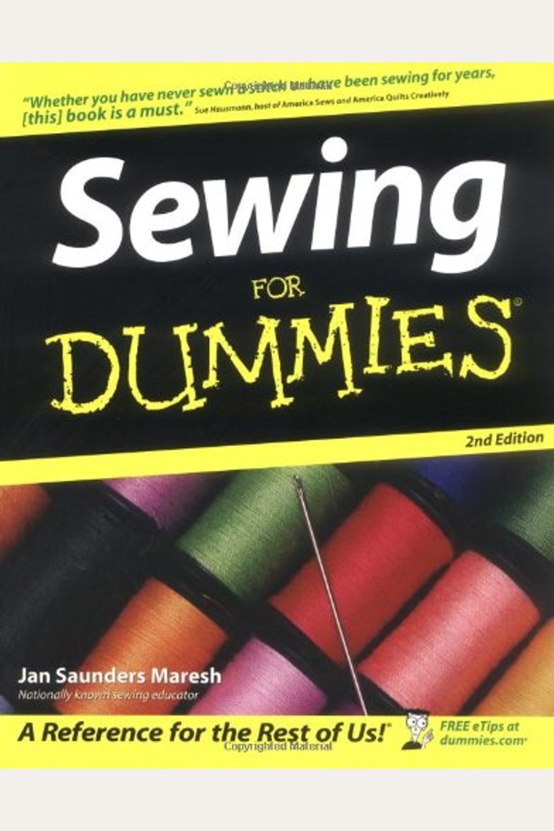 Buy Sewing For Dummies Book By Cushman Cunningham