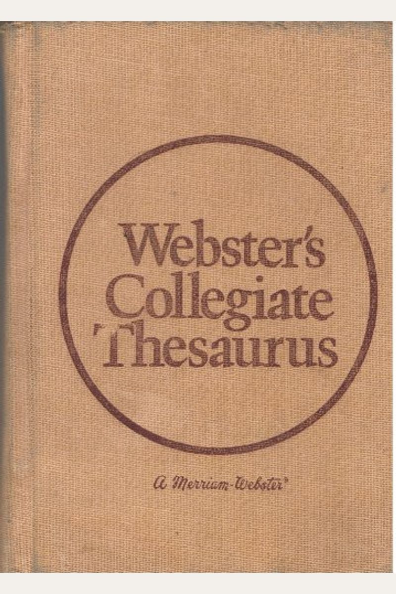 Webster's Collegiate Thesaurus: Leather- Look Hardcover, Thumb- Notched