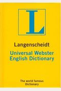 Langenscheidt Universal Dictionary Webster English