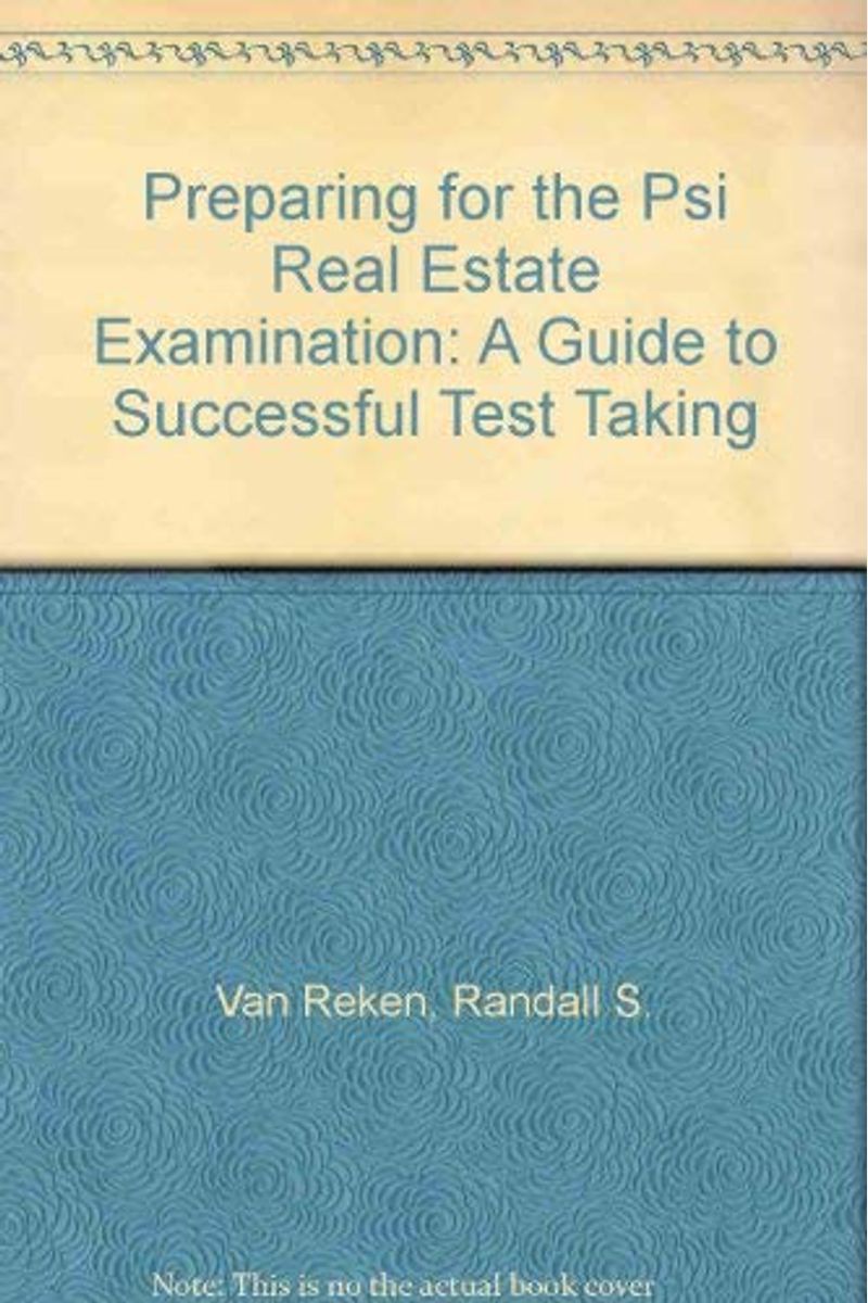 Buy Preparing For The Psi Real Estate Exam A Guide To Successful Test