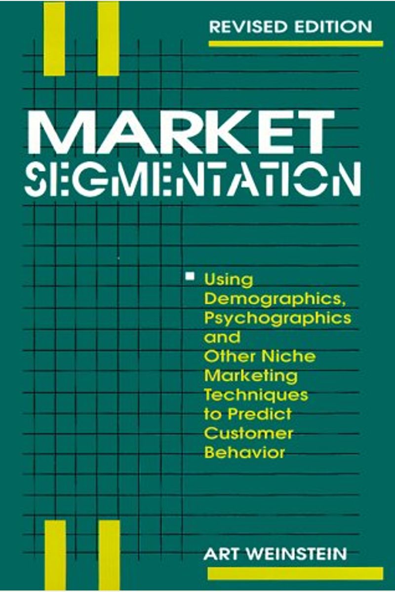Buy Market Segmentation Book By Art Weinstein