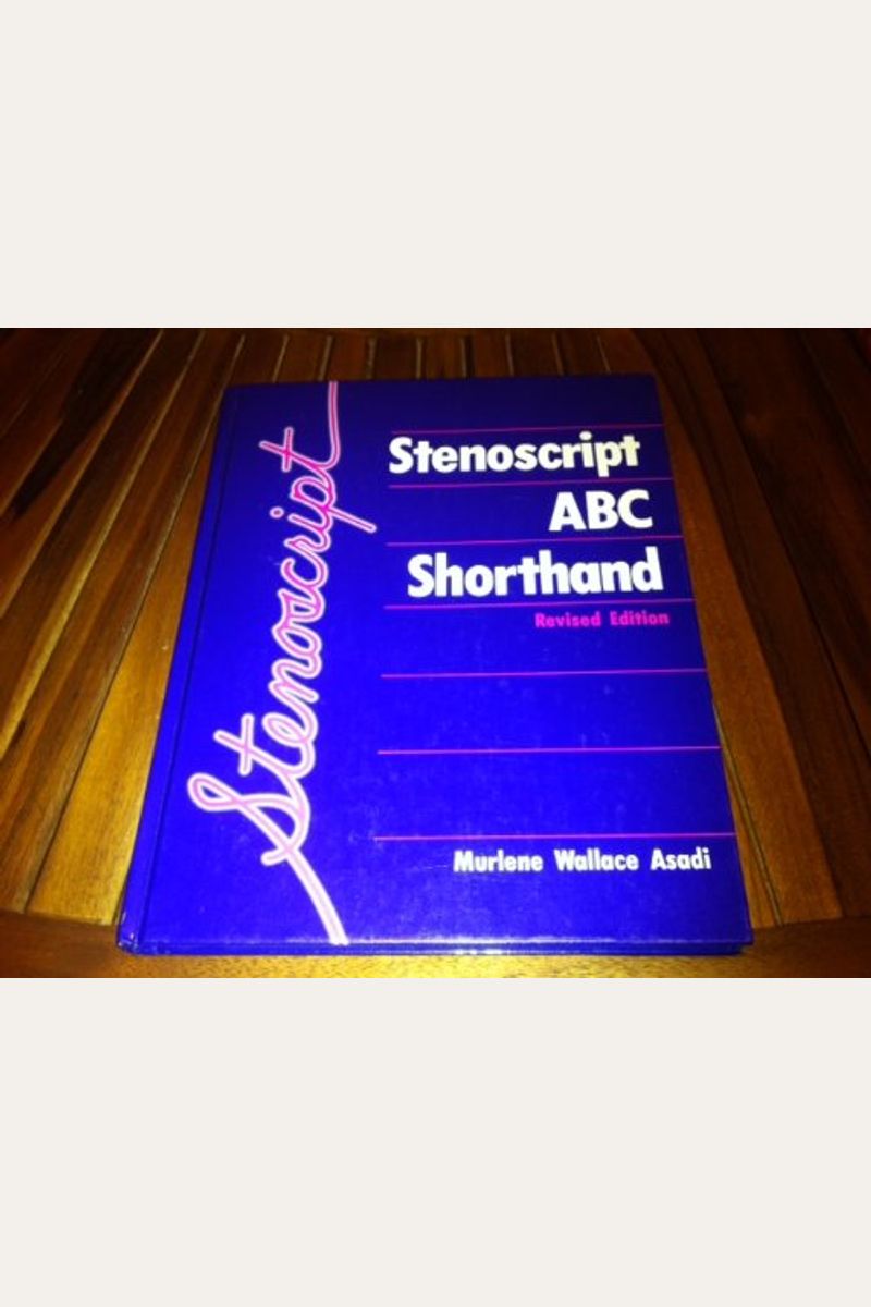 Buy Stenoscript ABC Shorthand Book By: Reiss Cd