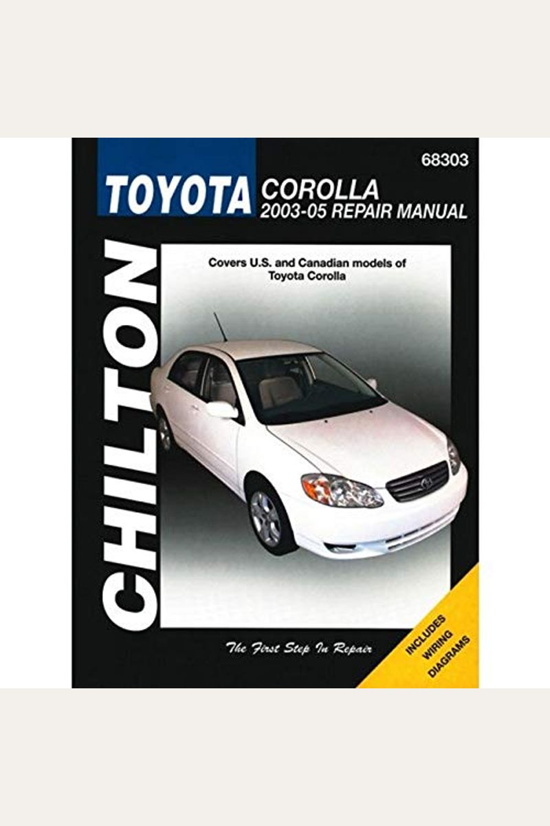 Buy Toyota Corolla Repair Manual Book By Jay Storer