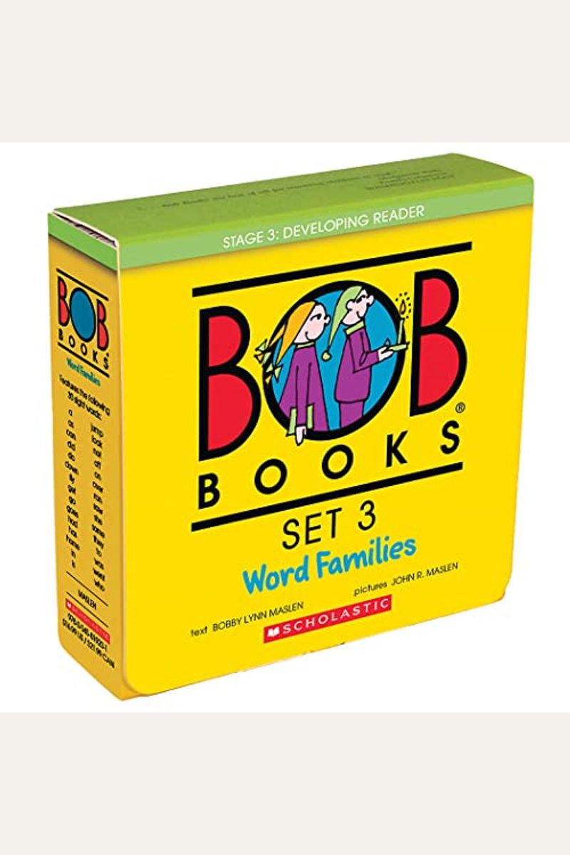 Bob Books - Word Families Box Set Phonics, Ages 4 And Up, Kindergarten, First Grade (Stage 3: Developing Reader)