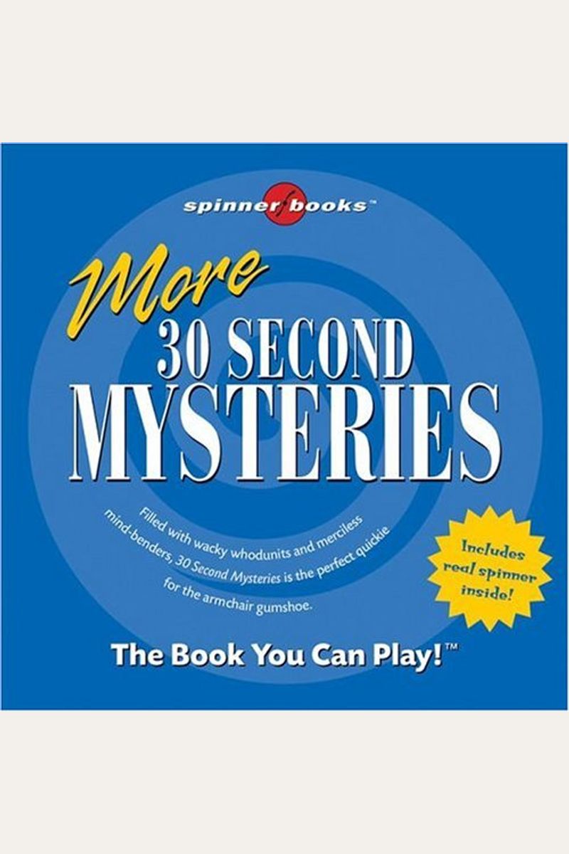 Buy More 30 Second Mysteries [With Spinner For Playing With Games] Book