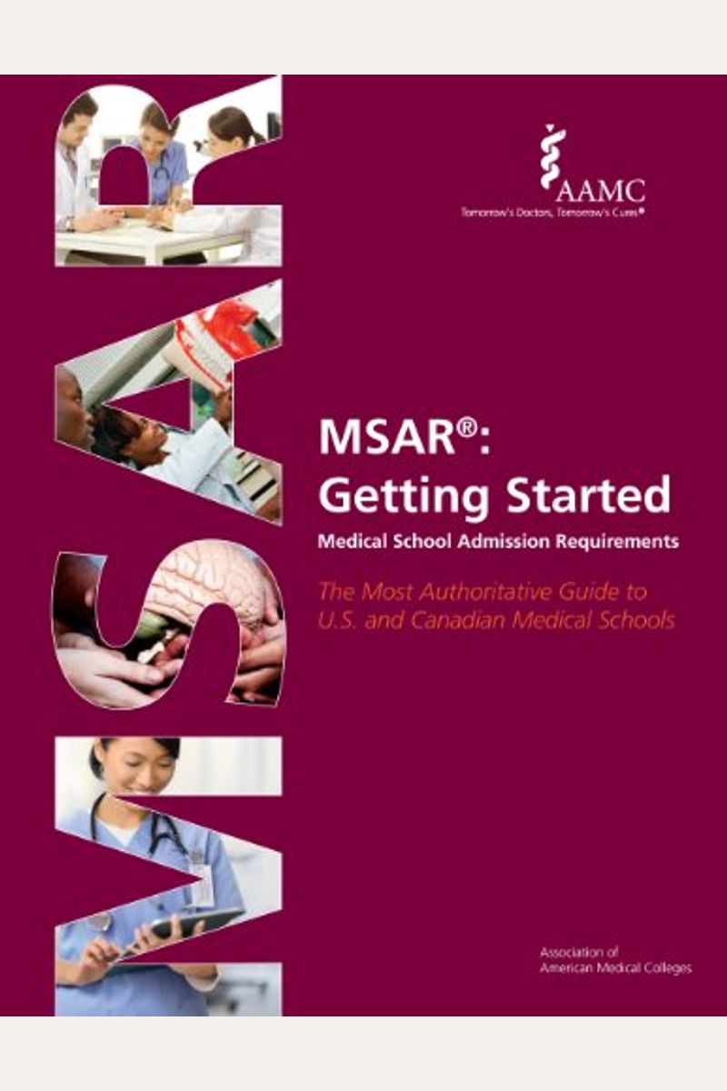 Buy Msar Medical School Admission Requirements Getting Started Book