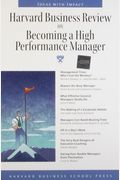 Harvard Busniess Review On Becoming A High-Performance Manager