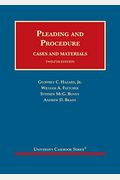 Pleading And Procedure, Cases And Materials (University Casebook Series)