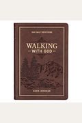 Devotional Walking With God Large Print Faux Leather