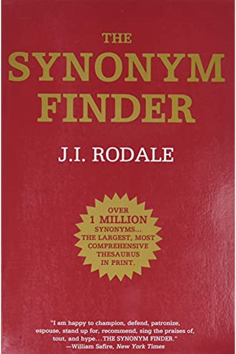 The Synonym Finder: J.I. Rodale: 9780446370295: : Books