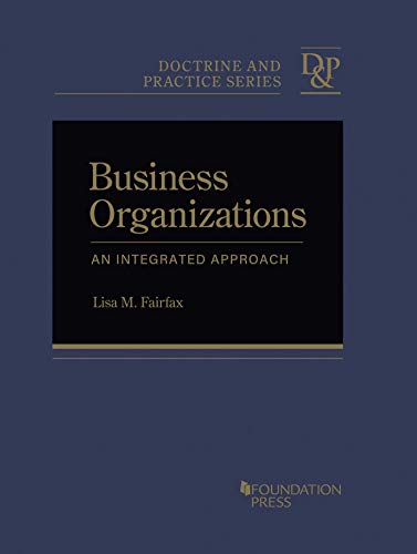 Buy Business Organizations: An Integrated Approach (Doctrine And ...