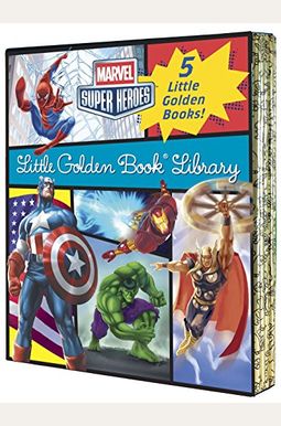 Marvel Little Golden Book Library (Marvel Super Heroes): Spider-Man; Hulk; Iron Man; Captain America; The Avengers