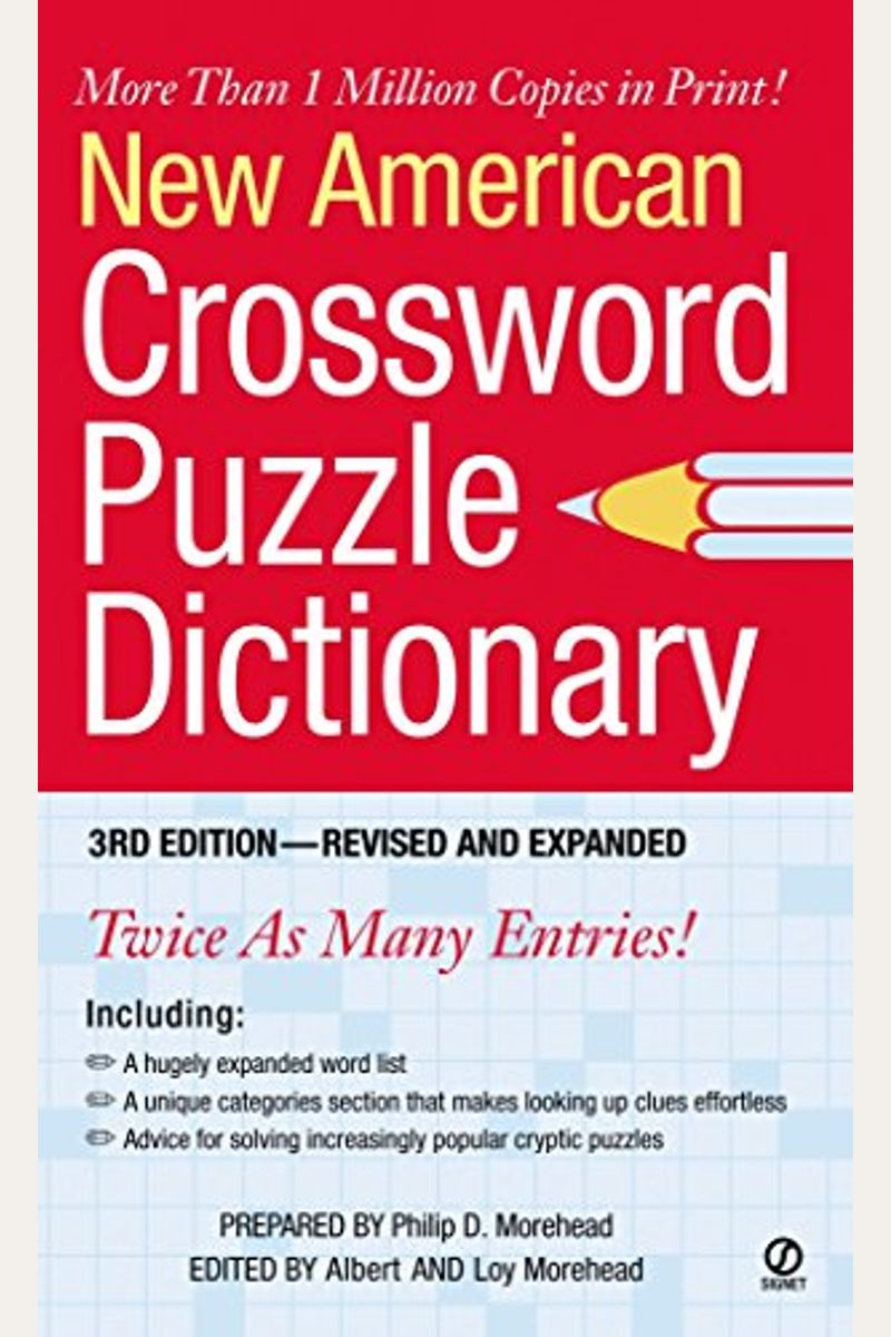 Buy Crossword Dictionary, The New American Book By Philip D Morehead