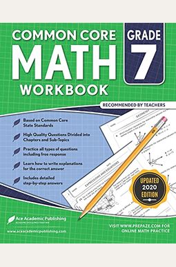 Buy 7th Grade Math Workbook: Commoncore Math Workbook Book By: Ace A 