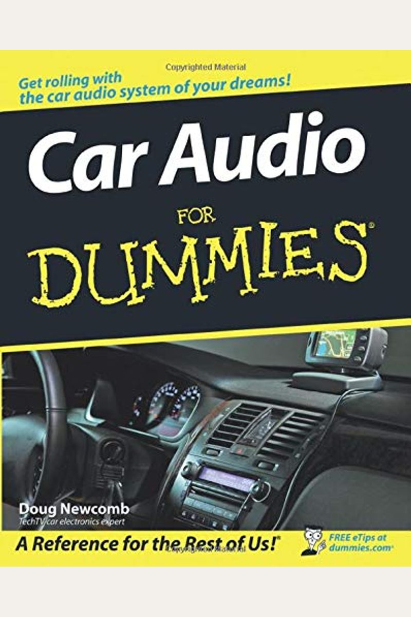 Buy Car Audio For Dummies Book By Doug