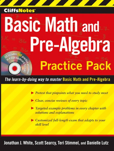 Buy Cliffsnotes Basic Math And Pre-Algebra Practice Pack With Cd Book ...