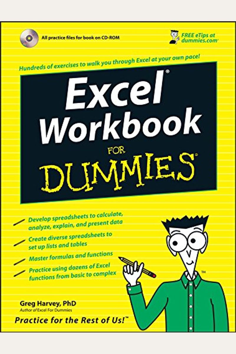 Buy Excel Workbook For Dummies [With Cdrom] Book By Greg Harvey