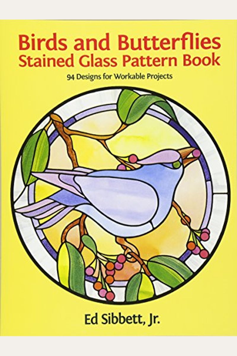 Birds And Butterflies Stained Glass Pattern Book