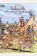 Indian Life in Pre-Columbian North America Coloring Book