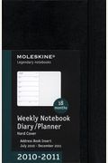 Moleskine 2011 18 Month Weekly Notebook Planner Black Hard Cover Pocket
