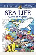 Creative Haven Sea Life Color By Number Coloring Book