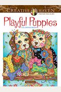 Creative Haven Playful Puppies Coloring Book