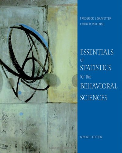 Buy Essentials Of Statistics For The Behavioral Sciences Book By ...