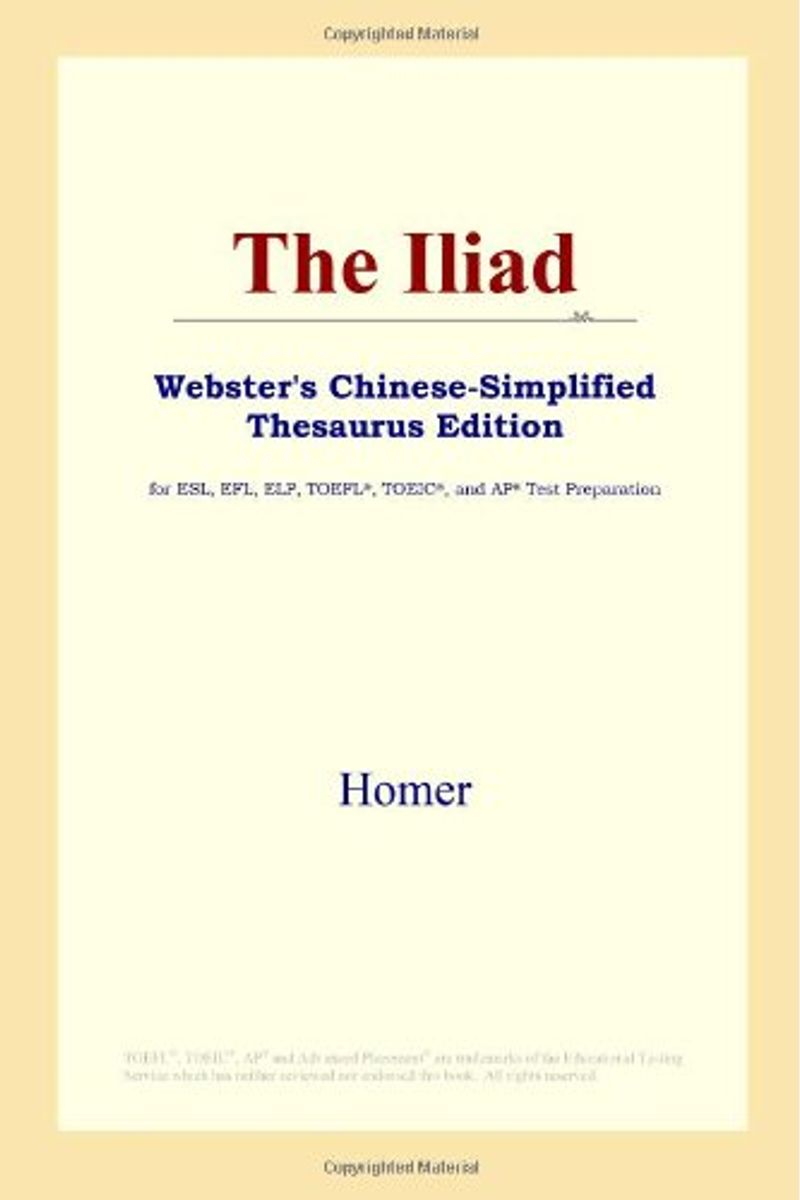 The Iliad (Webster's Chinese-Simplified Thesaurus Edition)