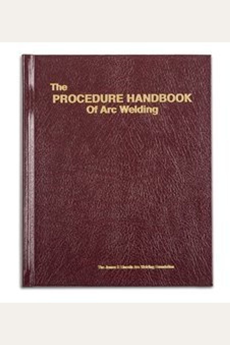 Buy Procedure Handbook Of Arc Welding Book