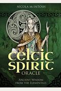 Celtic Spirit Oracle: Ancient Wisdom From The Elementals (36 Gilded-Edge Full-Color Cards And 112-Page Book)