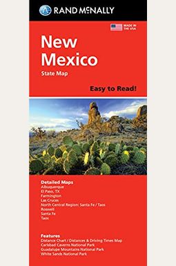 Buy Rand Mcnally Easy To Read Folded Map: New Mexico State Map Book By ...