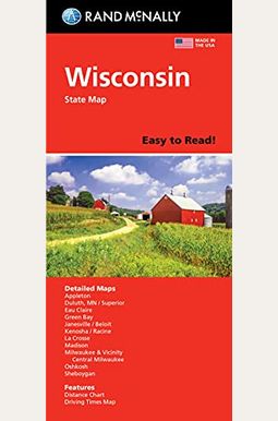 Buy Rand Mcnally Easy To Read! Wisconsin State Map Book By: Rand McNally