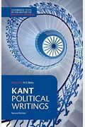 Kant: Political Writings (Cambridge Texts In The History Of Political Thought)