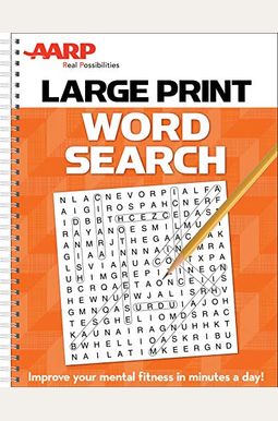 Buy Aarp Large Print Word Search Book By: Publications I Ltd